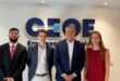 Rolando Figueroa con empresarios españoles sobre crecimiento de Neuquén
