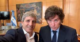 Javier Milei respalda a Luis Caputo antes de reunión con FMI
