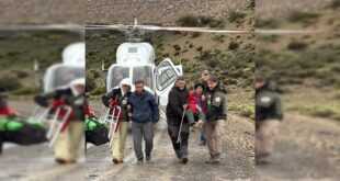 Operativo aéreo en Neuquén rescata a dos abuelos durante temporal