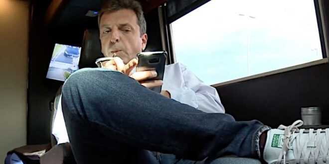 Sergio Massa viajó al Caribe en avión privado con amigos